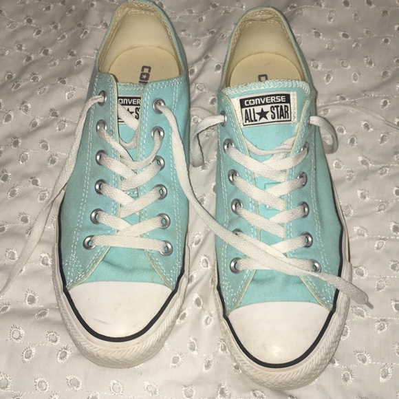 Converse Shoes - Light Blue Low Top Converse